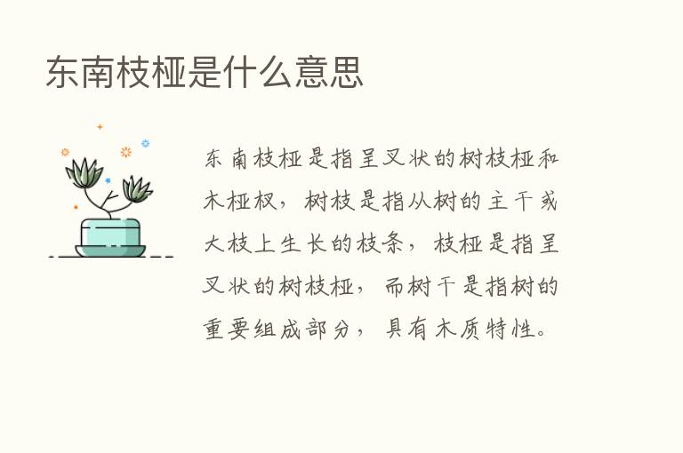 东南枝桠是什么意思