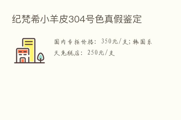 纪梵希小羊皮304号色真假鉴定