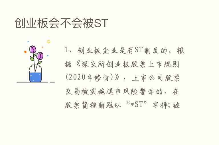 创业板会不会被ST