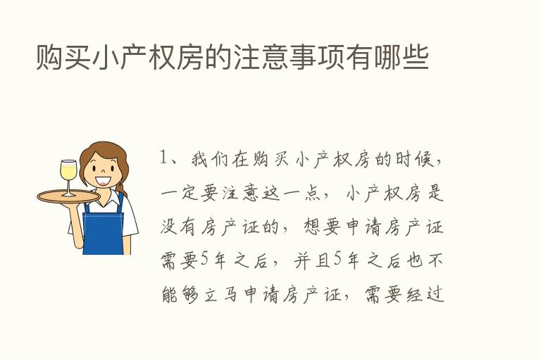 购买小产权房的注意事项有哪些