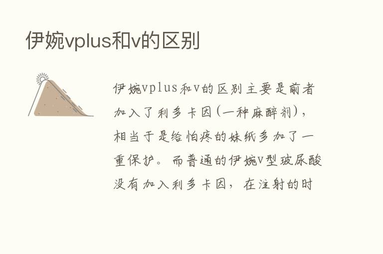 伊婉vplus和v的区别