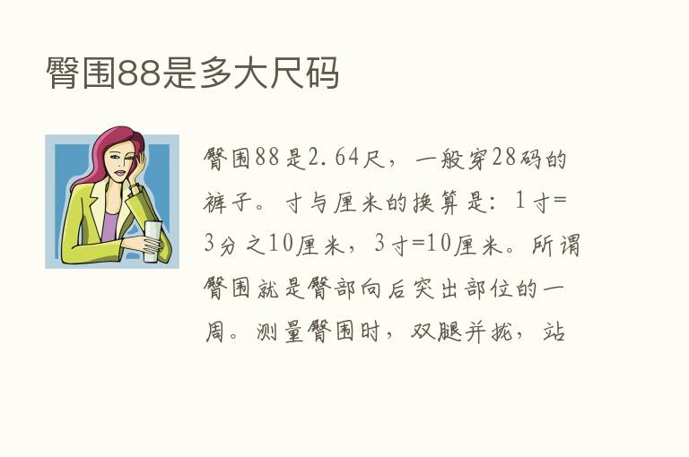 臀围88是多大尺码