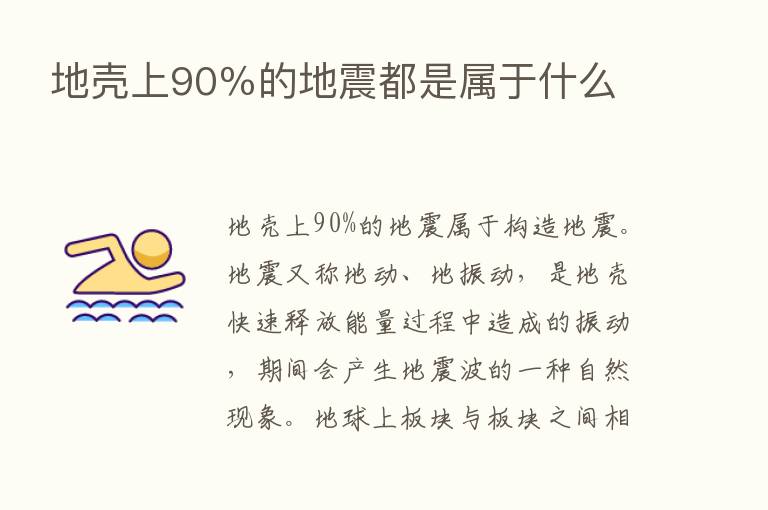 地壳上90％的地震都是属于什么