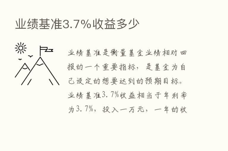 业绩基准3.7％收益多少