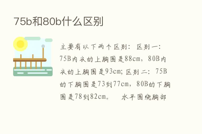 75b和80b什么区别