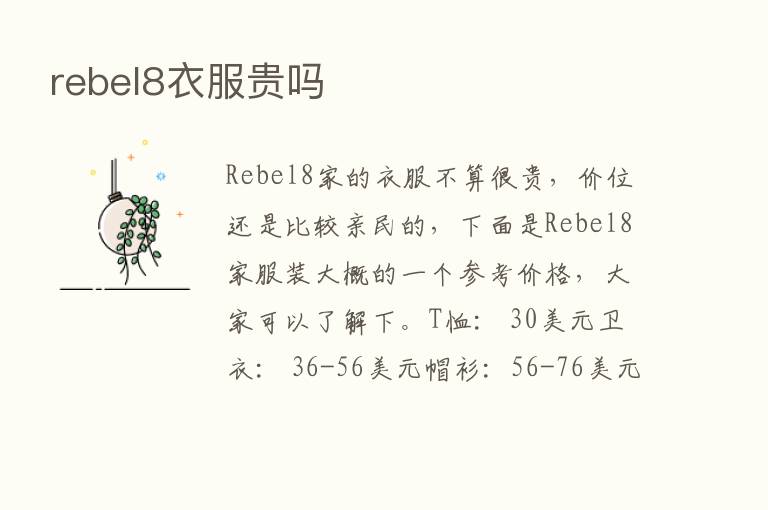 rebel8衣服贵吗