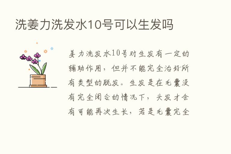 洗姜力洗发水10号可以      吗