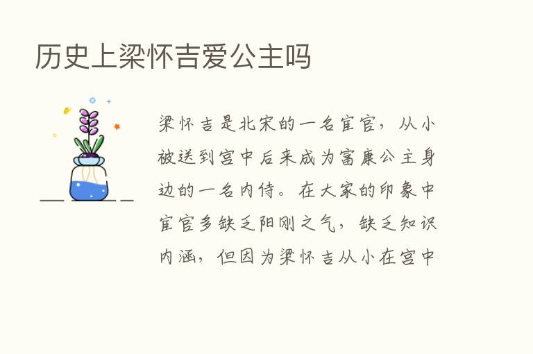 历史上梁怀吉爱公主吗