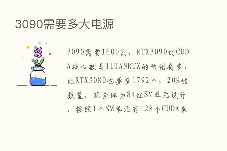 3090需要多大电源