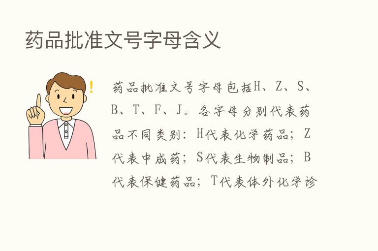 药品批准文号字母含义