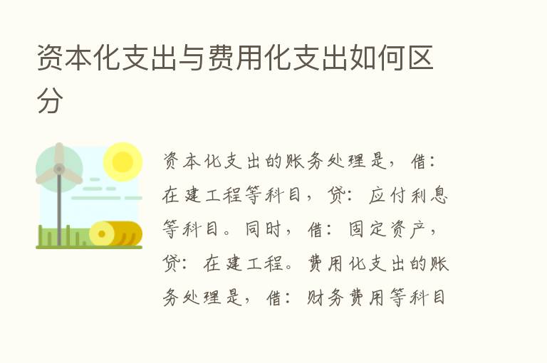 资本化支出与费用化支出如何区分