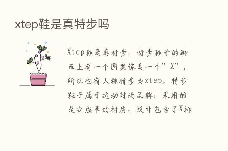 xtep鞋是真特步吗