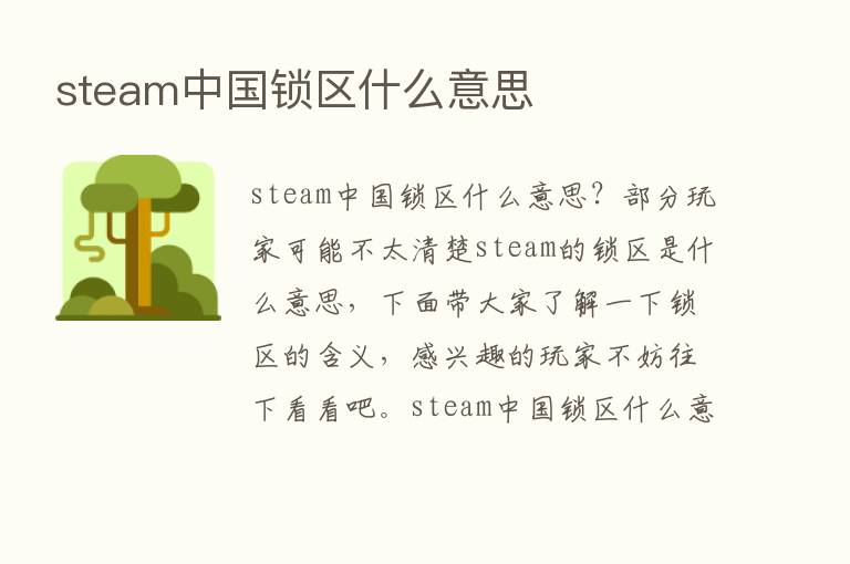 steam中国锁区什么意思