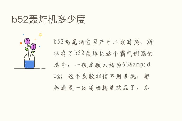 b52轰炸机多少度