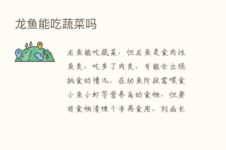 龙鱼能吃蔬菜吗