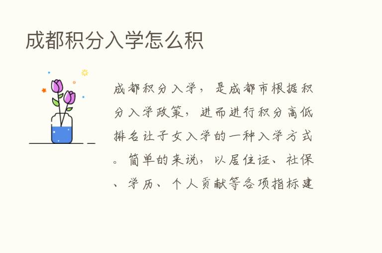 成都积分入学怎么积