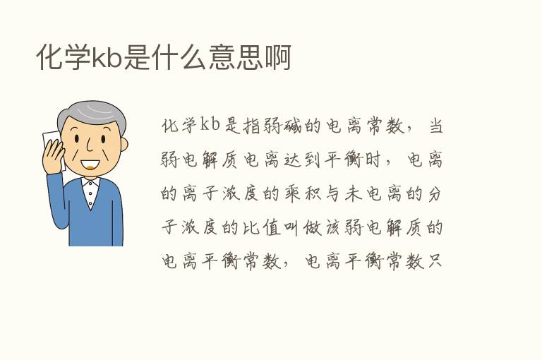 化学kb是什么意思啊