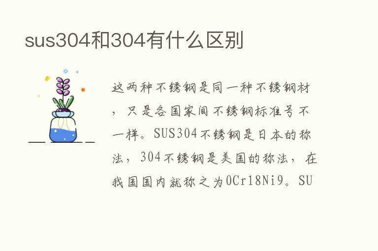 sus304和304有什么区别