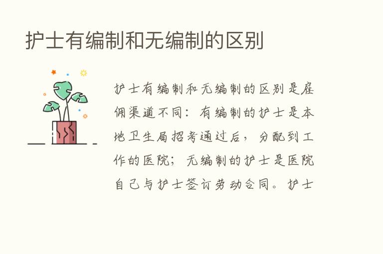 护士有编制和无编制的区别