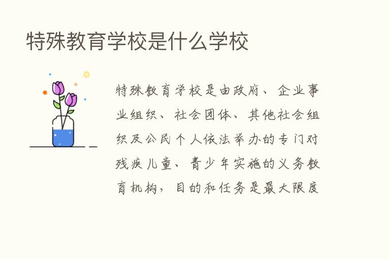 特殊教育学校是什么学校