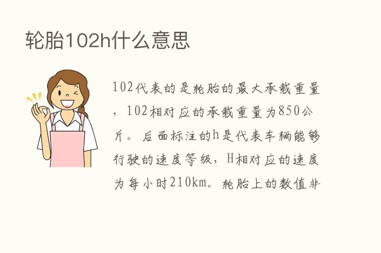 轮胎102h什么意思