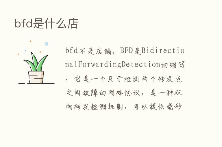 bfd是什么店