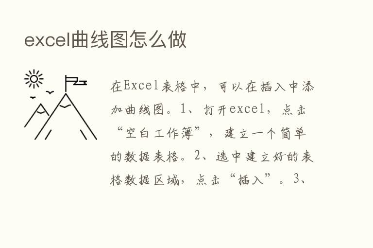 excel曲线图怎么做