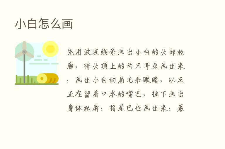 小白怎么画