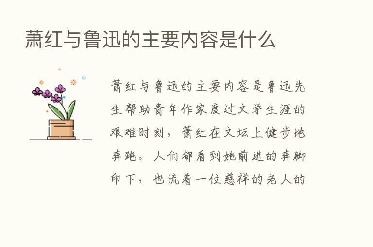 萧红与鲁迅的主要内容是什么