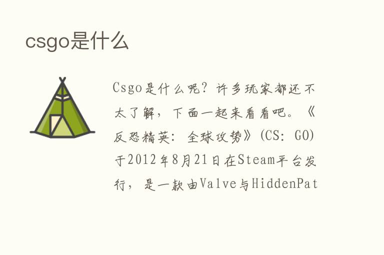 csgo是什么