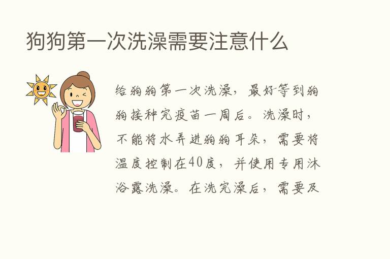 狗狗   一次洗澡需要注意什么