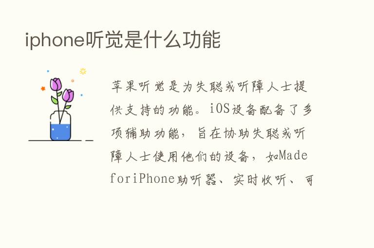 iphone听觉是什么功能