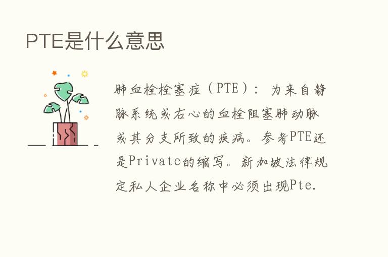 PTE是什么意思