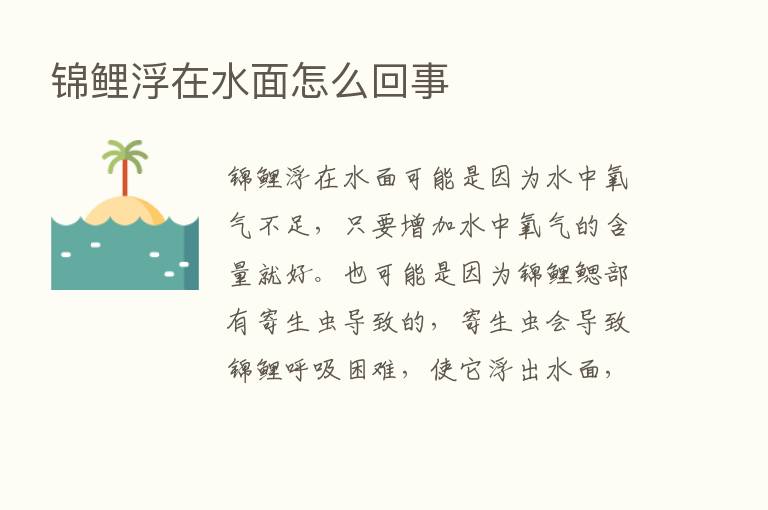 锦鲤浮在水面怎么回事