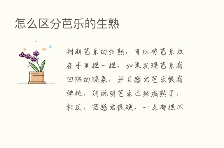 怎么区分芭乐的生熟