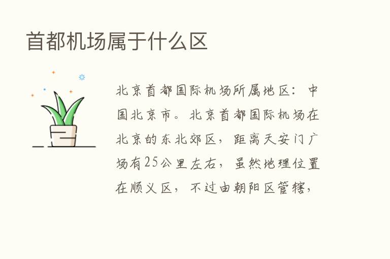 首都机场属于什么区