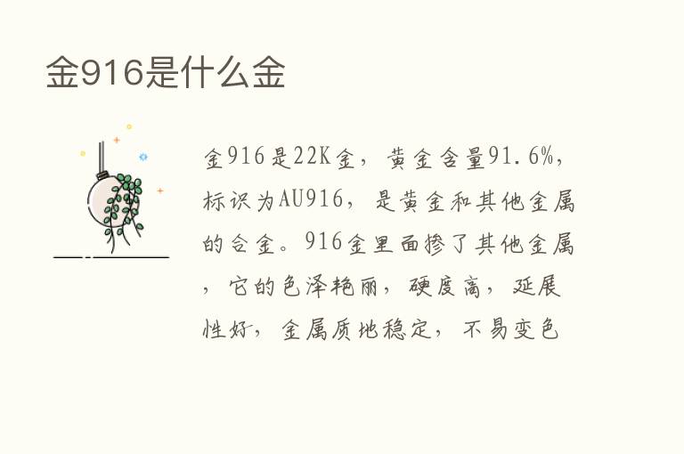 金916是什么金