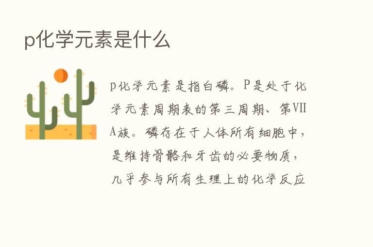 p化学元素是什么