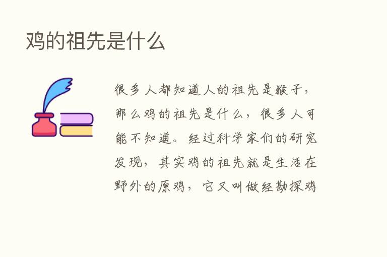 鸡的祖先是什么