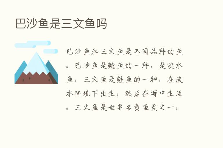 巴沙鱼是三文鱼吗