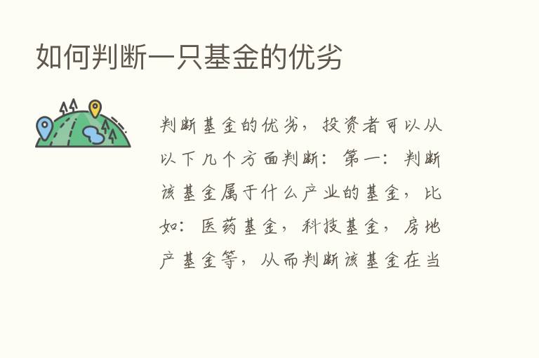 如何判断一只基金的优劣